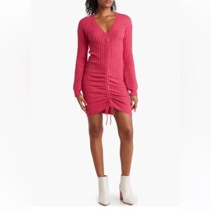 Lush Fuchsia Ruched dress